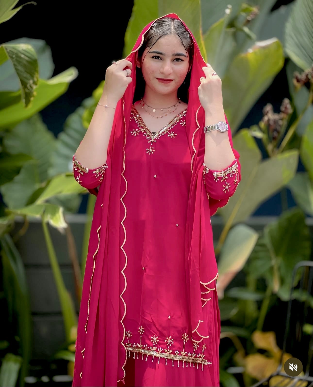 Designer Fox Georgette Embroidered Sharara Set with Dupatta