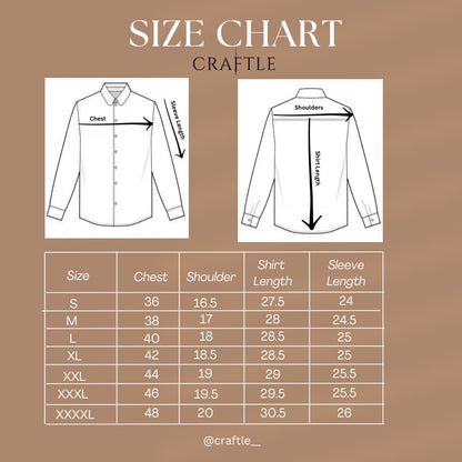 Men's Hand Crafted Linen Shirt Brown